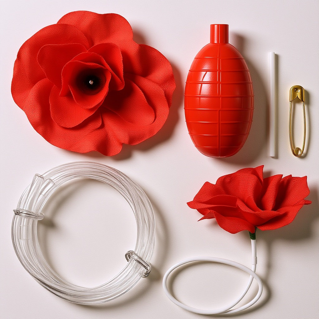 Rose Water Spray - 1 szt. Broszka w kształcie róży