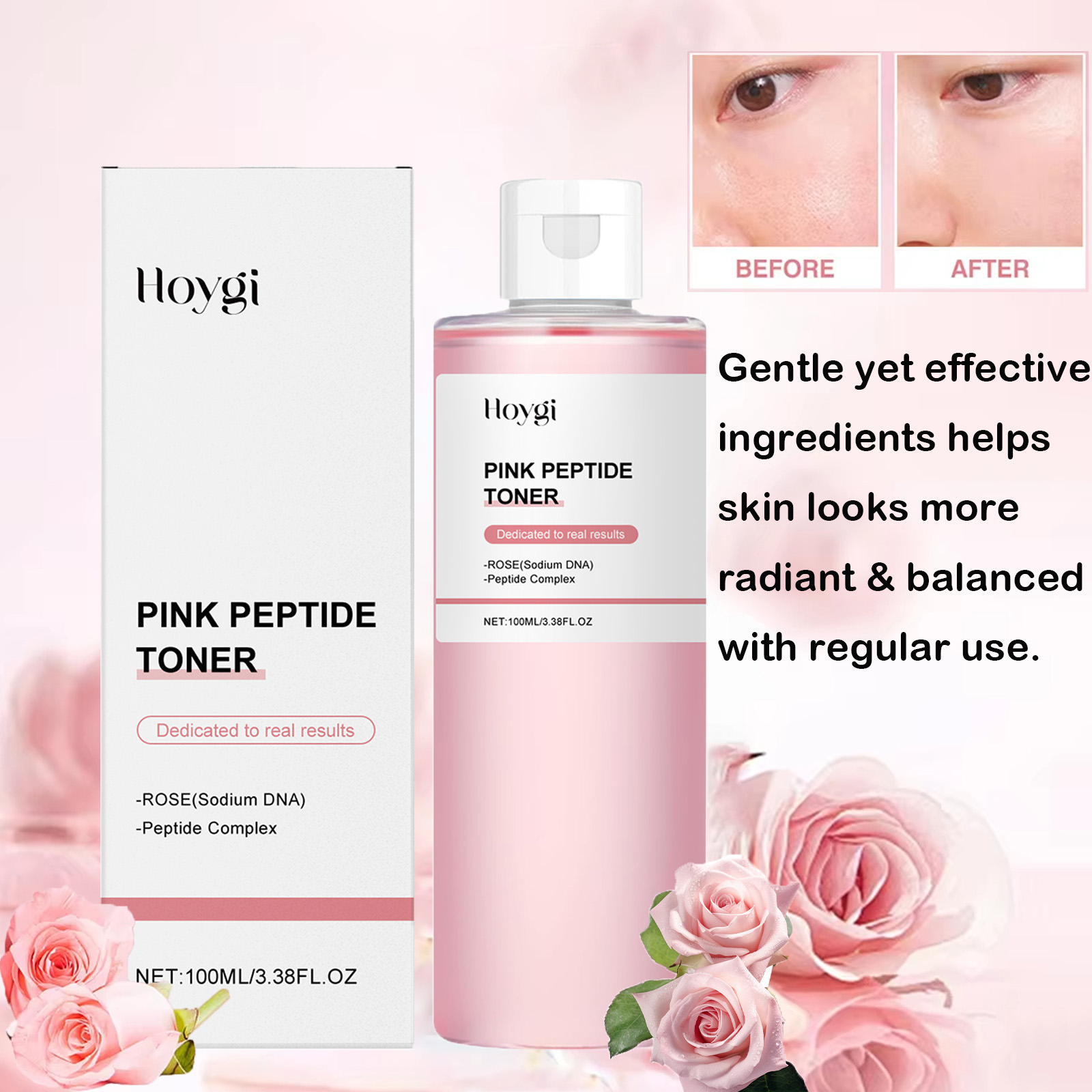 Rose Water Spray - Toner z esencją róży Rozświetlający Skórę