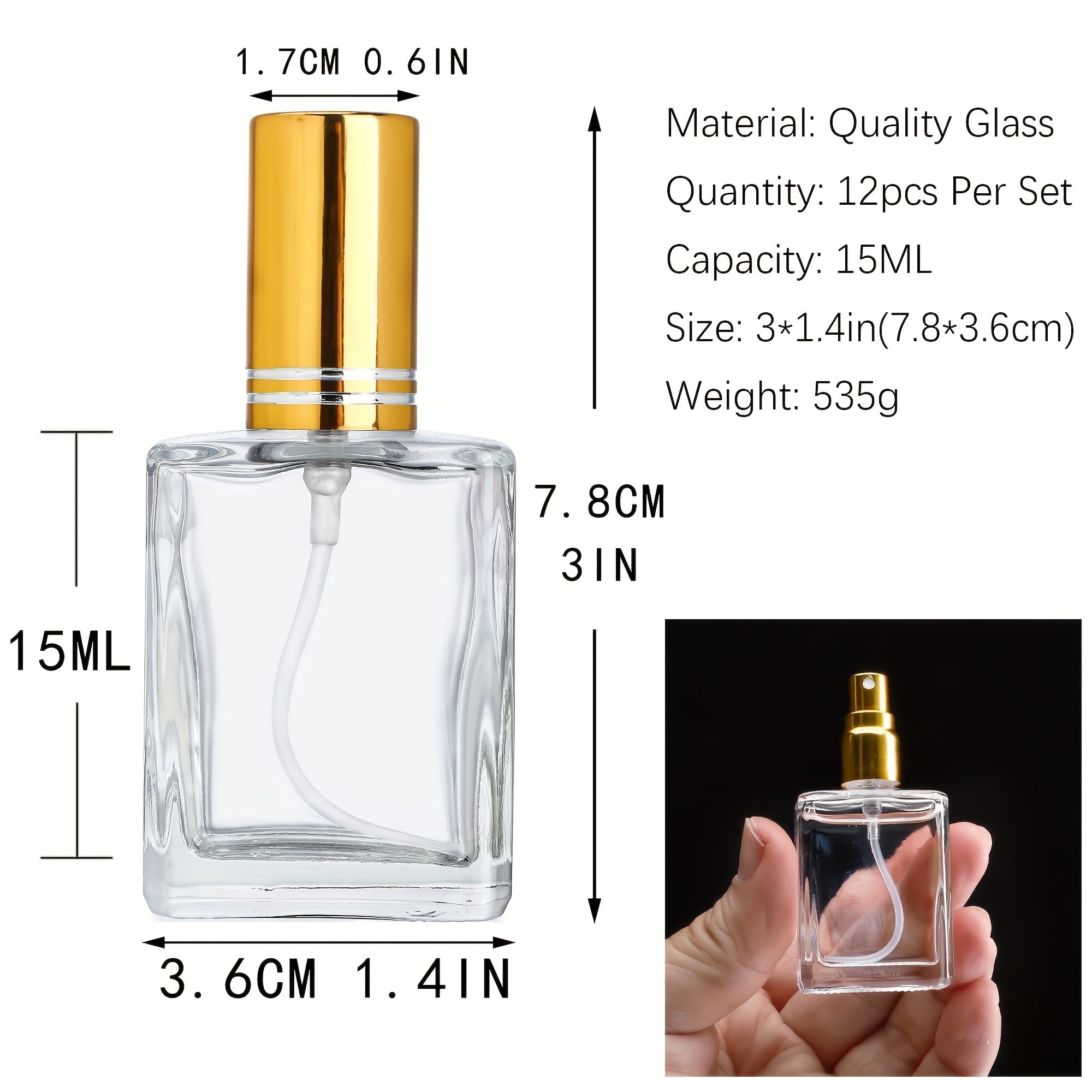 12 sztuk + 6 akcesoriów 15 ml  – Perfume Fragrance Vending Machine recenzja i cena