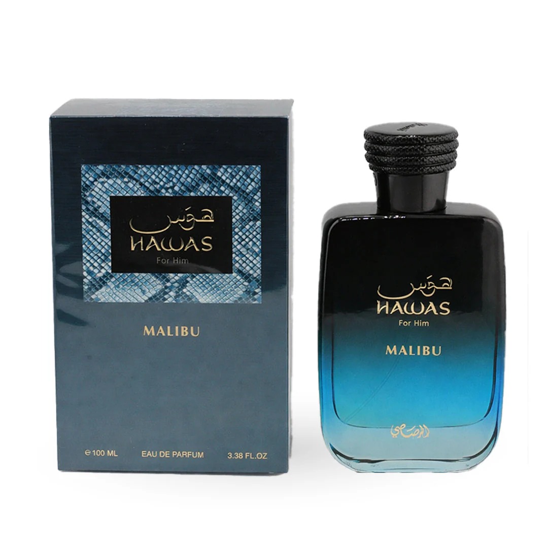 Rasasi Hawas Malibu For Him ED – Perfume Fragrance Blue recenzja i cena